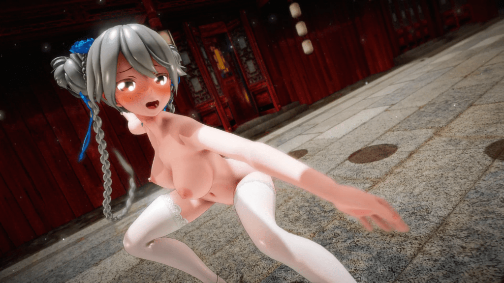 全裸の榛名（艦これ）000MMD