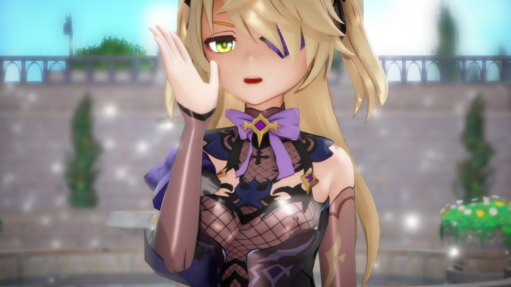 フィッシュル　胸
シトラリ、モナ、フィッシュル、神里綾華(原神)でGIRL-CRUSH  Oppa, Do you trust me　000MMD