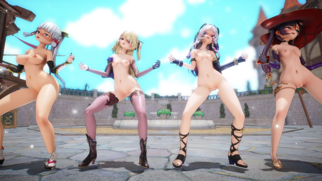 全裸
シトラリ、モナ、フィッシュル、神里綾華(原神)でGIRL-CRUSH  Oppa, Do you trust me　000MMD